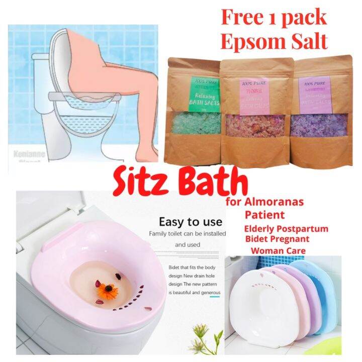 dcvjd Sitz Bath Epsom bath salt for foot soak Treats hemorrhoids muscle