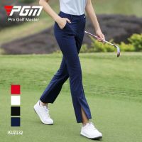 PGM Women Summer Golf Pants Split Pant Legs Slim Elastic Trousers Quick-drying and Easy-care Lady Clothing KUZ132