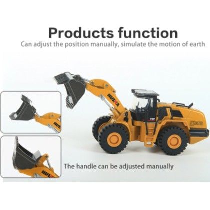 โมเดล-รถตักดิน-เหล็กทั้งคัน-huina-scale-1-50-เหมือนของจริง-ของเล่นเพื่อการสะสม-โมเดลรถเหล็ก