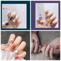 Autumn Winter Purple Series Frosted Manicure Stickers Nail Environmentally Friendly Waterproof Detachable Student Lazy Must-Have QF463-472