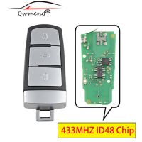 3c095975 Kunci Remote Mobil 2ba สำหรับ3c B6 Vw/passat B7 Magotan Cc 2006-2011 433Mhz กุญแจรถอัจฉริยะ Fob Id48ชิป