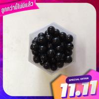 ลูกปัดพลาสติกกลม ขนาด 8 มม. 100 กรัม ประมาณ 400 เม็ด สีดำทึบ Round plastic beads 8 mm 100 grams about 400 tablets black solid