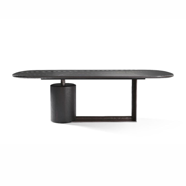 modernform-โต๊ะอาหาร-รุ่น-gerald-ขาสีดำ-top-หินสีดำ-laurent-black-gold-size-220-cm