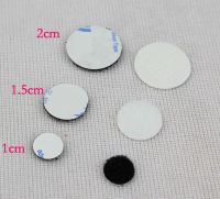 1.5cm/2cm diameter Nylon Fabric Sticky Back Round Coins Hook and Loop Self Adhesive Fastener Dots Tapes hook loop tape Adhesives  Tape