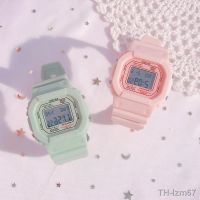 ⌚ นาฬิกา Unicorn Japanese Cherry Blossom Girls Ins Wind นักเรียนมัธยมปลายกันน้ำน่ารัก Heart Super Fire นาฬิกาอิเล็กทรอนิกส์กีฬา