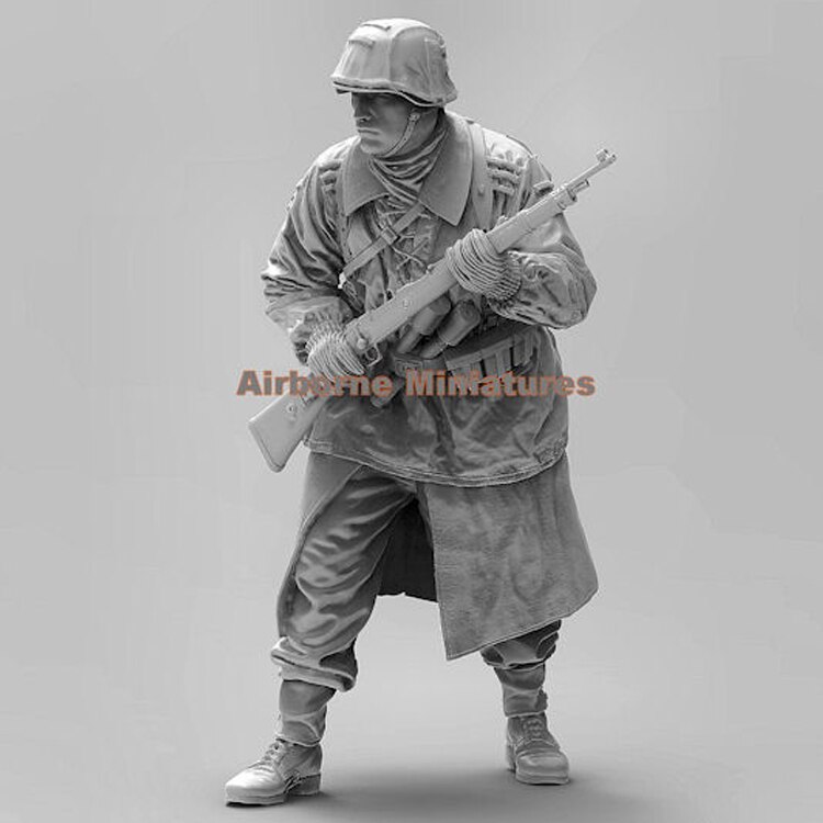 1:24 Resin Figure Model Kit Cute Girl Soldier Mechanic Unassembled Unpainted GK 