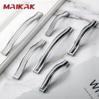 【YD】 MAIKAK Zinc Alloy Glass Handles Cupboard Pulls Drawer Knobs Cabinet Handle with