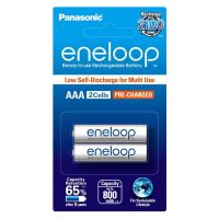 BK-4MCCE/2NT ถ่านชาร์จเอเนลูป (ของแท้) AAA (แพ็ค 2 ก้อน) ยี่ห้อ Panasonic ใช้ได้กับ KX-TG3411/ 3412/ 3551/ 3552/ 3600/ 3611/ 3651/ 3711/ 3712/ 3721/ 3722/ 3811/ 3821