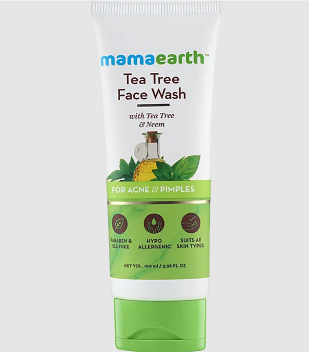 Mamaearth TEA TREE Face Wash with Neem 100ml {Made in India} Lazada PH