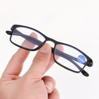 【cw】 Classic Black Fashion Anti Blue Light Reading Glasses Urltra Light Frame Eye Protection Men Women Classic Comfortable Eyeglasses 【hot】 !