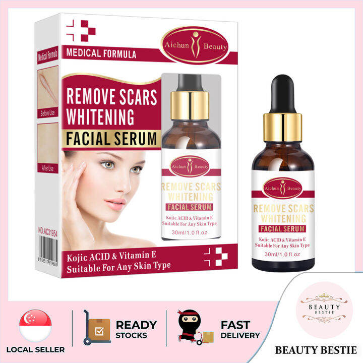 KOJIC ACID & VITAMIN E FACIAL SERUM ESSENCE (30ML) SG SELLER *FAST DELIVERY* REMOVE SCARS