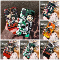 Casing หรับ iPhone 11 12 Mini X Xs XR Pro Max 6+ 6s+ 7+ 8+ 6 7 8 Plus 5 5s SE 2020 RA22 My Hero Academia Pattern Phone เคสโทรศัพท์ อ่อนนุ่ม TPU Black ปก