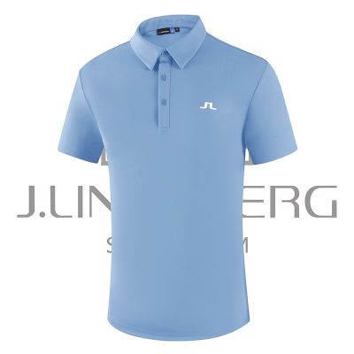 ★New★ J.lindeberg เสื้อโปโลแขนสั้น ระบายอากาศ เหมาะกับฤดูร้อน สําหรับผู้ชาย เล่นกีฬากอล์ฟ GT43996854
