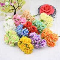 6pcs/lot Silk Rose Artificial Flower Bouquet For Wedding Home Decoration Mariage Flores Clothing Hats Accessories Rosa Flowers