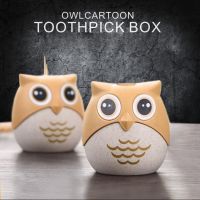 Cute Owl Shape Toothpick Holder Container Home Table Toothpick Dispenser Hotel Restaurant Bar Tooth Pick Storage Box Organizer