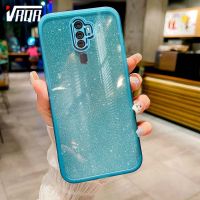 เคสโทรศัพท์ VRQR สำหรับ A5 A9 OPPO 2020 F11 Pro เคสกันกระแทกกล้องรวมทุกอย่างโปร่งใสไล่ระดับเคสลายกากเพชรระดับสีระดับไฮเอนด์