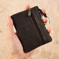 【CW】♂  Leather Men Coin Purse Wallet Holder Small Money Clutch Short