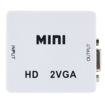 MSAXXZA ตัวแปลงวิดีโออะแดปเตอร์แปลง HDMI เป็น VGA 1080P HDMI เป็น VGA จอแสดงผลแอลอีดีใช้งานง่ายสำหรับ XBOX360/บลูเรย์ดีวีดี/ชุด HD กล่องด้านบน/โปรเจคเตอร์ /Crt