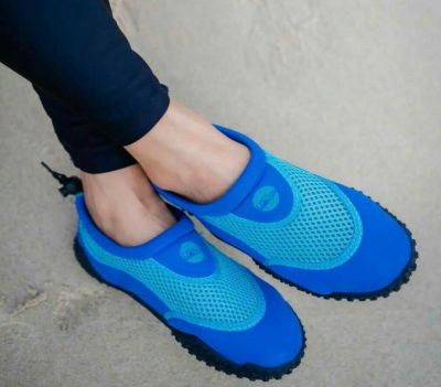 Drysuper รองเท้าเดินหาดรุ่นสปอร์ต สีฟ้า ผ้ายืดนาโนพร้อมพื้นยางแบบหนา