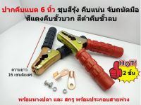 2 ชิ้น ที่คีบแบตเตอรี่ ขนาด 6 นิ้ว ชุบสีรุ้ง พร้อมอุปกรณ์ตามภาพ แยกเป็นสีแดง 1 ชิ้น และ สีดำ 1 ชิ้น ชำระเงินปลายทาง