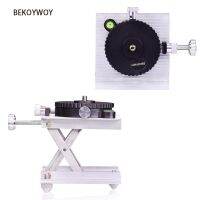 BEKOYWOY 360 Degree 2 in 1 Rotating Base Lifting Platform Laser Level Adapter, 1/4 and 5/8 Threaded Mount Aluminum Base