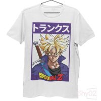 ?พร้อมส่ง?เสื้อยืด Unisex รุ่น ทรังคซ์ Trunks Edition T-Shirt ดราก้อนบอลแซด Dragon Ball Z แบรนด์ SHY 100%cotton comb