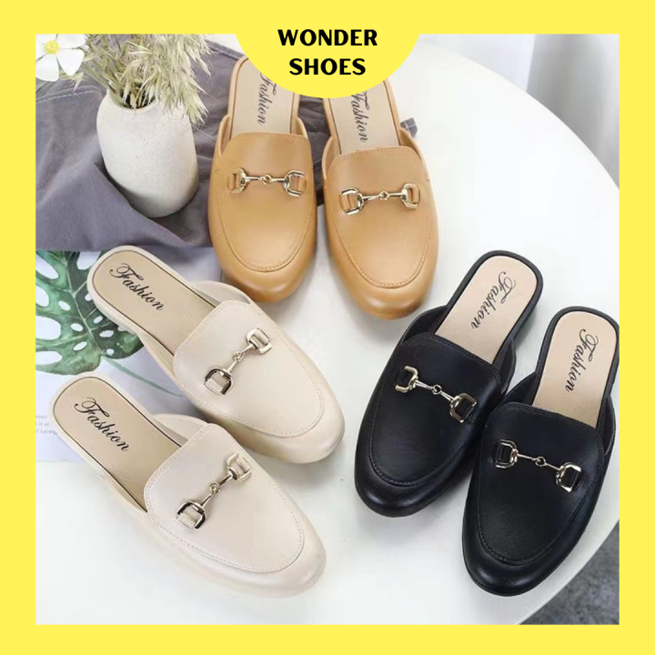 READY STOCK Women Slip On Loafers Ready Stock Flat Mules Loafer Work ...