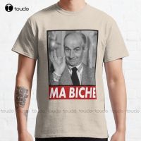 New Louis De Funes Ma Biche Design Clic T-Shirt Cotton Tee Shirt women shirts Custom aldult Teen unisex fashion funny new