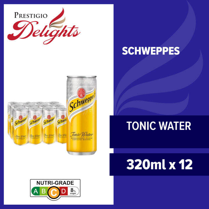 Schweppes Tonic Water 320ml x 12 (EXP Date 19/3/2024) Lazada Singapore