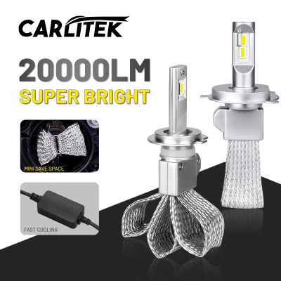 CARLITEK H1 H4 H7 H11 Led Headlight Bulbs For Auto 9006 9005 H8 H9 Car Lights Fanless HB4 HB3 Headlamps Universal 20000LM 6000K