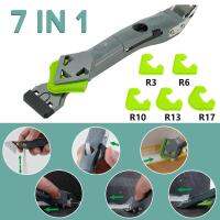 【YF】 7in1 Silicone Scraper Glue Remover Crevice Spatula Caulk Finisher Grout Coner 5in1 Caulking