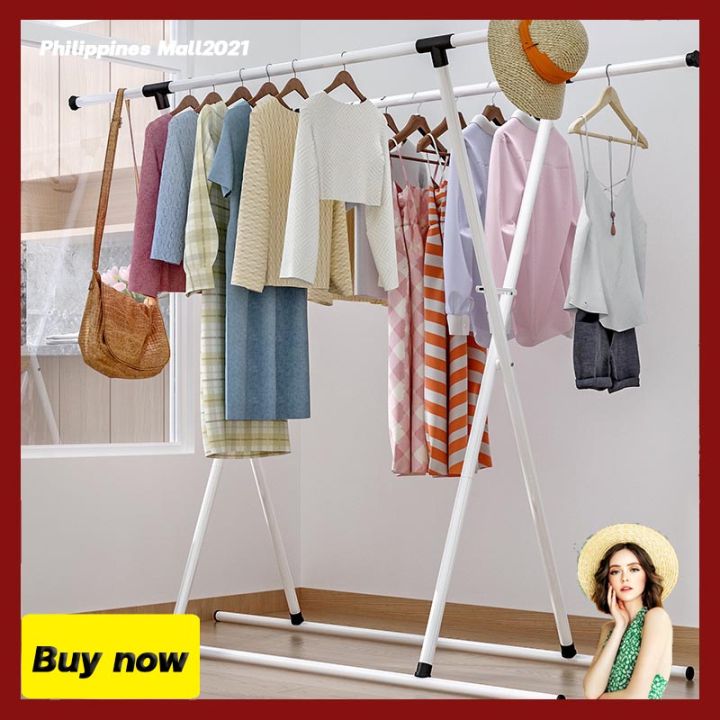 Clothes Rack sampayan ng damit Hanger Rack Stand Foldable X Drying Rack ...