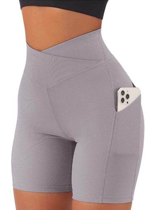 leggings-women-high-waist-yoga-sport-shorts-biker-shorts-women-sports-leggings-for-fitness-cross-waist-pocket-yoga-pant