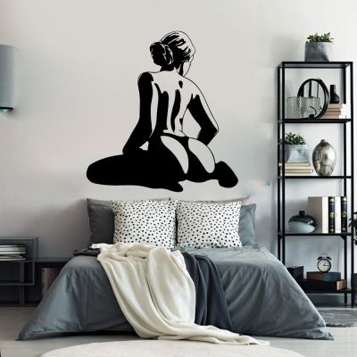 Large Hot Sexy Naked Woman Adult Wall Decal Bedroom Wedding Couple Love Girl Wall Sticker Playroom Vinyl Home Decor