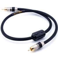 Kabel Koaksial Audio Matematika Pria Monster HIFI RCA Ke RCA Kabel Amplifier Audio Dekoder Spdif DAC Berpelindung Multi Ohm