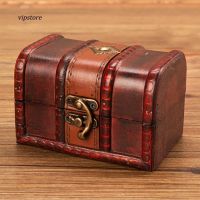 【VIP】Small Jewelry Storage Treasure Rustic Wooden Box Case Vintage Handmade Chest