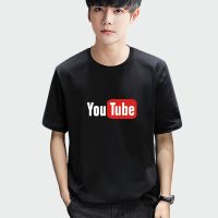 Youtube เสื้อยืดแขนสั้น ผ้าฝ้าย พิมพ์ลาย ขนาดใหญ่ สําหรับผู้ชาย และผู้หญิง 1465A QC7311001