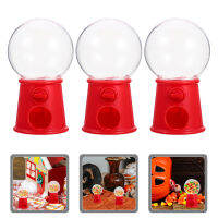 Boomss【New】 3PCS MINI GUMBALLS MOCHINES TOYS Plastic Candy Dispenser Candy Candy Catcher Machines สำหรับเด็ก