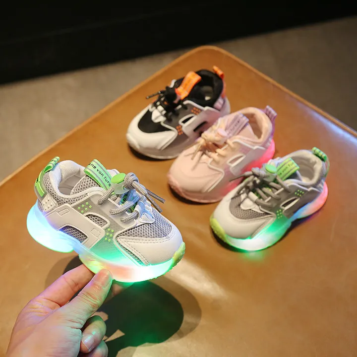 Sepatu Anak Lampu WAVEFAST Size 21-30 Sepatu Anak Import LED untuk Anak