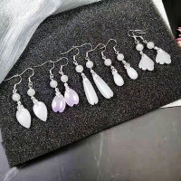 [Five Piece Set] Hanfu Ancient Style Earrings New 2021 Temperament High Grade Ear Clip No Ear Hole Womens Versatile YCS8 YCS8 ZLDM ZLDM