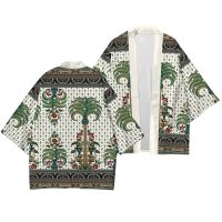 Retro pattern fortune cat Japanese kimono coat cosplay diffuse trend