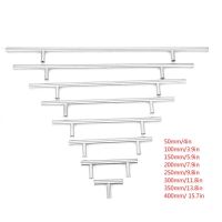 Stainless Steel T Bar Cabinet Pull Handles Knobs Kitchen Door Handle Furniture Hardware Accessories Multi-sizes