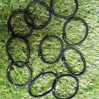 Mini black Hairbands (10pcs)