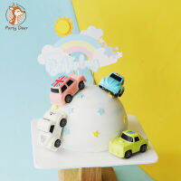 รถมินิทั่วไป Mobilization อุปกรณ์ตกแต่งเค้ก Boy Theme Cake Racing Driver Bakes อุปกรณ์ตกแต่ง Love Gift