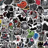 【LZ】♚  Gótico Cartoon Graffiti Adesivos Crânio de Horror Laptop Skate Mala Telefone Bagagem Impermeável Adesivo Estético 10 Pcs 30 Pcs 60Pcs