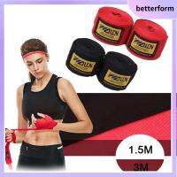 BETTERFORM 2 Rolls เข็มขัดพันมือ ผ้าพันแผลสำหรับต่อยมวย สายรัดกีฬา เครื่องผสมโลหะ ห่อมวยห่อ 1.5/3M ค่ะ รองเท้า Sanda KICK สีสันสดใส