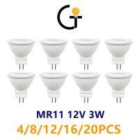 4-20ชิ้น/ล็อตประหยัดพลังงานเฉพาะจุด GU4 MR11 AC DC 12โวลต์แผ่นเรืองแสงไฟ LED แสงสีขาวอุ่นสำหรับตกแต่งบ้านแทนที่โคมไฟฮาโลเจน20วัตต์25วัตต์