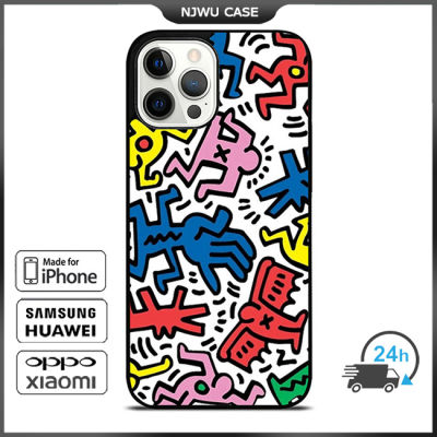 Keith Haring 14 Phone Case for iPhone 14 Pro Max / iPhone 13 Pro Max / iPhone 12 Pro Max / XS Max / Samsung Galaxy Note 10 Plus / S22 Ultra / S21 Plus Anti-fall Protective Case Cover