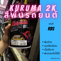 สีพ่นรถยนต์ 2k nissan march RBS สีรถยนต์ สีฟ้า KURUMA ขนาด1ลิตร สีรถยนต์นิสสัน สีคูลูม่าร์ 2K BASE COAT