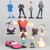 ตุ๊กตาขยับแขนขาได้ S 12ชิ้น/เซ็ตภาพยนตร์ Wreck-It Ralph Vc อนิเมะตุ๊กตาขยับแขนขาได้ตุ๊กตาของเล่นโมเดลแกะสลักมินิเป็นของขวัญสำหรับเด็ก